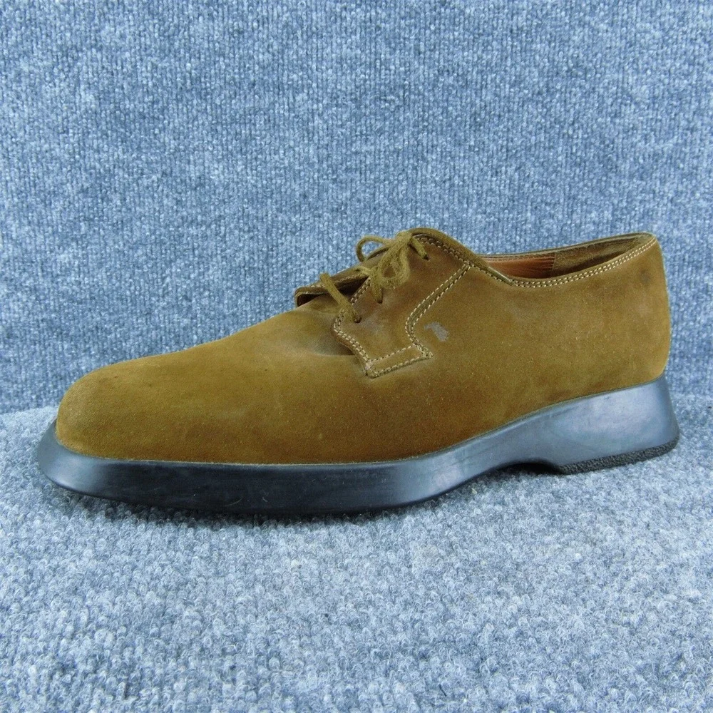 Tod's Men Derby Oxfords Shoes Brown Suede Lace Up Size 10.5 Medium